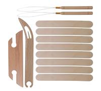 Wooden Weaving Shuttle - Tool Made In Beech Wood Smooth Beveled Ink Frame Durable Hand Craft Accessory Precision Thread Guide Creative Textile Craft Equipment | Po