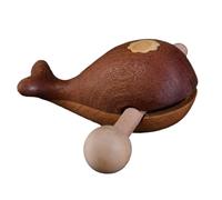 Wooden Whale Fish Instrument Temple Block Zen Drum Meditation Sound Block for Yoga, Meditation, and Home Décor, Stress Relief Desk Toy | Office Relaxation Ornament