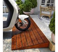 Wooden Wheelchair Ramp Doorway Solid Wood Threshold Ramp For Front Door/Garage Non-Slip Step Ramps(30 * 30 * 8cm)