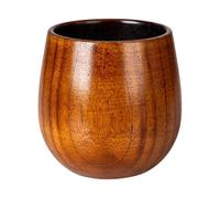 Wooden Whisky Tumbler - Classic Bourbon Jar, 227 ml, Carved, Handmade Drinking Cup, Solid Wood Grain, Environmentally Friendly Reusable Tableware, Thoughtful Present Spirits Love