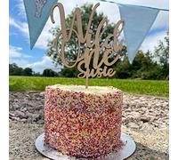Wooden Wild One Personalised Cake Topper, 1st Birthday Party Cake, 1st Anniversary Cake Decoration, 1st Birthday Cake, Food Decoration