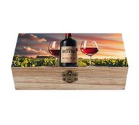 Wooden Wine Barrel on Wine Bottle Wooden Storage Box Elegant Retro Jewelry Box with Hinged Lid Decorative Keepsake Boxes Decor Handmade Organizer Boxes for Wedding, Party, Gift, Diy Craft, Home Decor