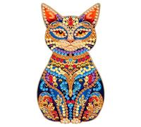 Wooden Wine Bottle Diamond Painting Bottle Opener Helper Crystal Gem Stone Fridge Magnets 5D DIY Diamond Art Fridge Stickers for Home Bar Decor