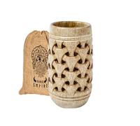 Wooden Wine Glass Chalice Cup Handmade 12oz Premium Wood Vintage Chalice Wine Cups Viking-Style Drinking Vessel mug gift for men & women