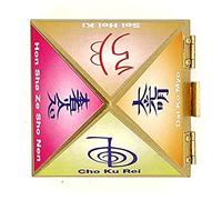 Wooden Wish Box Cash Box Pyramid with Fengshui Reiki Symbol for Storing Cash, Crystals , Jewellary and Medicines