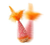 Wooden Wobble Cat Toy - Interactive Balance Fun Teaser for Indoor Exercise, 5.51x2.36in Simulation Toy for Hunting and Scratching, Durable Training Accessory Living Room, Bedroom Play