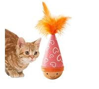 Wooden Wobble Toy For Cats,Funny Interactive Games With Pets | Simulator Toy for Cats - For Indoor Play, Training, Exercise, Hunting, Boredom, Scratching Ment