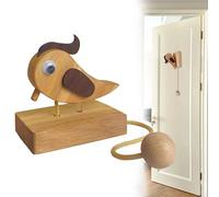 Wooden Woodpecker Door Knocker, Handmade Bird Door Bell Chime, Creative Exclusive Decoration Nature Gift, Wooden Woodpecker Front Doorbell for Kid Bedroom,Store, Shop Door (1pc)