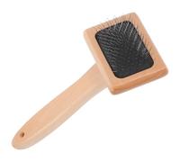Wooden Wool Carder for Spinners with Fine Iron Wire Teeth | Hand-operated Carding Brush, Ergonomic Handle and Varnished Finish, for Roving Fiber Prep