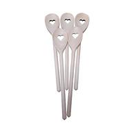 Wooden World 20 x Wooden Heart Love Spoon - Beech Wood, 30 cm / 11.8 inch