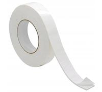 Wooden World - Double side Foam tape EVA - White foam - 1 mm Thick 25 mm width and 50 m long - White spacer