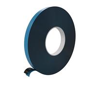 Wooden World - Double side Foam tape PE - Black foam - 1 mm Thick 12 mm width and 50 m long - Blue spacer