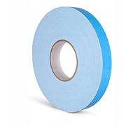 Wooden World - Double side Foam tape PE - White foam - 1 mm Thick 6 mm width and 50 m long - Blue spacer