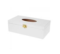 Wooden World - Handkerchief stylish wooden handkerchief box in white