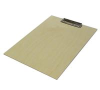 Wooden World - Wooden A4 Clipboard Strong Ecological Solid Wood with Metal Clipper Office Work Single Clipboard