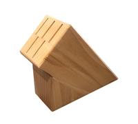 Wooden World - Wooden Kitchen Knife Block for 5 Blades - Natural Ecological Organizer Knife Stand - Light
