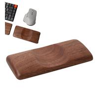 Wooden Wrist Rest | Wood Pad | Walnut Wood Wrist Rest | Wooden Mouses Wrists Rest with Ergonomic Design, Walnut Wood Wrist Rests for Keyboard, Walnut Woods Mouses Wrists Pad