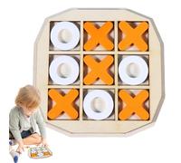 Wooden X And O Letters For tic-tac-töe | Fun Strategy Board Game For Kids | Classic Indoor Game Set For Family Gatherings, Parties, Learning & Entertainment | Educational Trouble Game Alternative