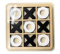 Wooden XOXO Game | X & Blocks,Coffee Table Decor, Interactive Educational Strategy Brain Puzzle, Fun Games for Kids and Adults