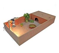 Wooden XXL Tortoise Table / Small Pet Reptile House with Run 48"