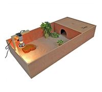 Wooden XXL Tortoise Table Small Reptile House with Run