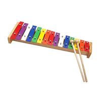 Wooden Xylophone Professional Practice For Beginners 15-Tone Colorful Rainbow Glockenspiel Xylophone With Mallet Drumsticks Music