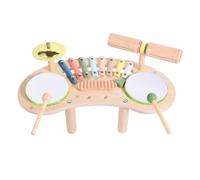 Wooden Xylophone Set, Percussion Instrument Toy, Drum Kit, Musical Development Tool for Kindergarten, Daycare, Kindergarten