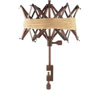 Wooden Yarn Ball Winder - Handcrafted Knitting & Crocheting Yarn Bobbin Winder - Knit Picks Umbrella Yarn Swift - Center Pull Wool String Holder (Brown, Umbrella Swift)