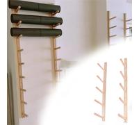Wooden Yoga Shelf Holder/Mat Rack, Multi-Tier Wooden Pilates Storage Rack For Wellness Center/School/Training Center/Office Relaxation Area, Yoga Mat Timber Holder Stand(3 pcs,Layer 5-89cm/38in)