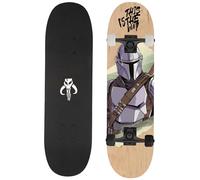 Wooden, YOUTH skateboard 79cm, non-slip deck, LARGE, up to 100kg (STAR WARS Mandalorian)