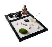 Wooden Zen Sand Box Mini Desktop Sandbox Garden Office Decoration Ornaments