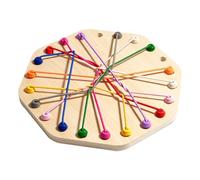 WOODENFUN Brainy Knot Rope Untangle Puzzle 11PC Logic Strategy Travel Lacing Brain Toy for Kids Adults