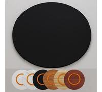 WoodenTurntable Tray for Dining Table - Round Serving Plate 50cm-100cm Sizes Perfect for Home Kitchen Black 85cm - Great for Entertaining