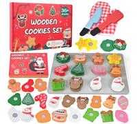Wooderma Wooden Toys, Slice and Bake Cookie, Play Food Toy