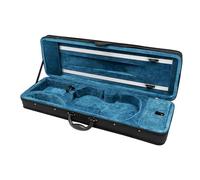 WooDerson 4/4 Violin Case Portable, Violin Storage Case Box Oxford Cloth Material ViolinAccessory, Violin Protection Box with Adjustable Handle and Shoulder Straps 78x26x12.5cm Black Blue