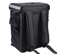 WooDerson Large 42L Food Delivery Insulated Bags, Insulated Waterproof Takeaway Thermal Backpack Keep Warm Cold, 2~3 H Thermal Delivery Bag for Delivery Food (Black, 46*33*23cm/ 18.11*12.99*9.05in)