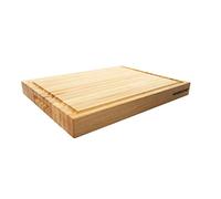 WoodForChef Classic Maple Wooden Cutting Board, Reversible - 16x12x1.5 in | Reversible Butcher Block, Groove, Side Handles. Chopping, Carving, and Serving Meat and Veggies. North American Hardwood.