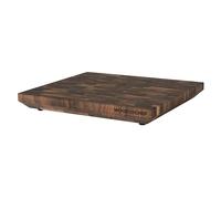 WoodForChef Large Walnut End Grain Cutting Board - Heavy Butcher Block Board with Feet & Mineral Oil Bottle - Foodsafe Wooden Prep Deck for Kitchen & Professional Chefs - 18x16x2 inches