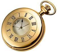 Woodford Mens Half Hunter Mechanical Pocket Watch - Gold