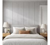 Woodica MDF Wall Panelling Kit 120cm Long | Shaker Style DIY Wall Panels | Pre-Cut MDF Strips | Easy Fit Home Décor | Pack of 8 (6MM)