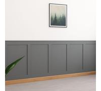 WOODICA MDF Wall Panelling Strips Pre-Cut 120cm x 10cm - Smooth Paintable MDF Boards for DIY Wainscoting, Shaker Panels & Feature Walls - Pack of 6 (9mm)