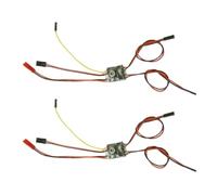 WoodJest 2PCS RC Model 2CH Two-way Brushed ESC Speed Controller 2/3S 5Ax2 Bidirectional Electronic Regulator With Neutral Brake 6-14V DIY Compatible With(can only mixed)