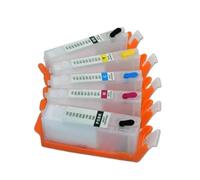 WoodJest 5 Colors Empty Refillable Ink Cartridge Compatible With PGI580 CLI581 TS6251 TS6350 TS6351 TS9550 TS9551C Printer