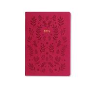 Woodland A5 week to view 2025 diary - pink the New the New