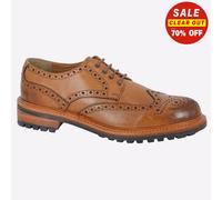 Woodland Albury Gibson Mens Classic Leather Fashion Smart Casual Brogues Tan