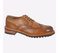 Woodland Albury Gibson Mens Classic Leather Fashion Smart Casual Brogues Tan