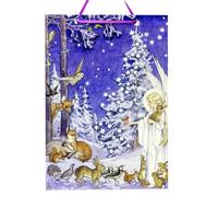 Woodland Angel Christmas Advent Calendar | Traditional Christmas Picture Advent Calendar | Angel & Woodland Animals Design - A4