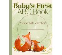 Woodland Animal Baby’s First ABC Coloring Guest Book Activity Baby Shower Keepsake Unique Gift for New Moms