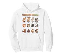 Woodland Animals Chart for Kids Forest Animal Learning Pullover Hoodie