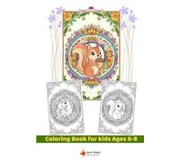 Woodland Animals Mandala Coloring Book for Kids Ages 6-8: 55 Adorable Forest Animals Including Squirrels, Foxes, Deer, Owls and Rabbits with Intricate ... 55 Adorable Forest Animals with Intricate